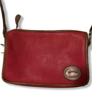 Dooney & Bourke Vintage Red Leather Crossbody Bag